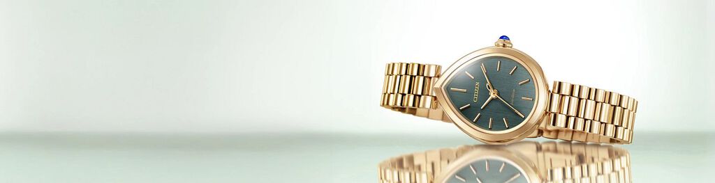 Featuring the Citizen L Rainell watch model EM1203-57X